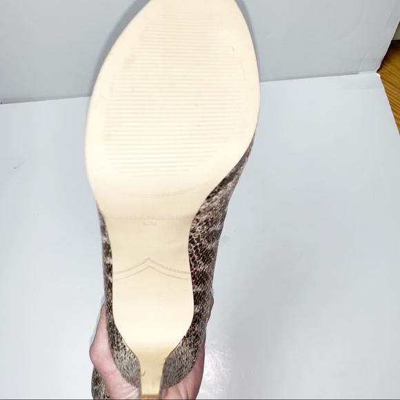 ENZO ANGIOLINI Python Embossed Peep Toe Heels 9.5 NWT - Picture 9 of 10